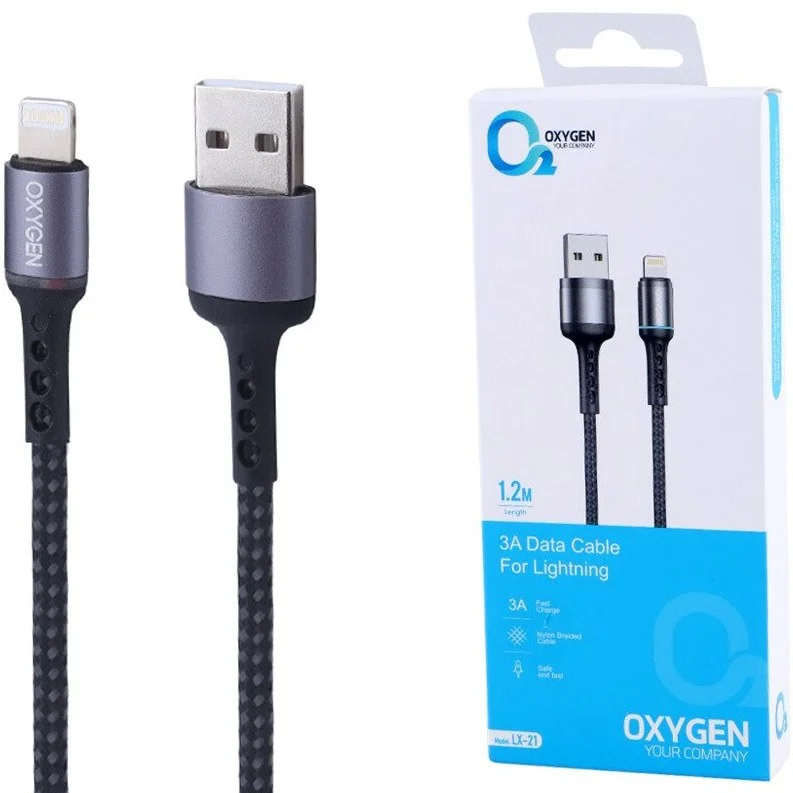 سیم شارژر اکسیژن لایتنینگ LX-21