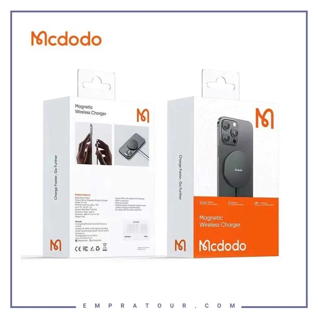 شارژر بیسیم مگنتی مکدودو MCDODO CH-436 Magnetic 15W Wireless Charger