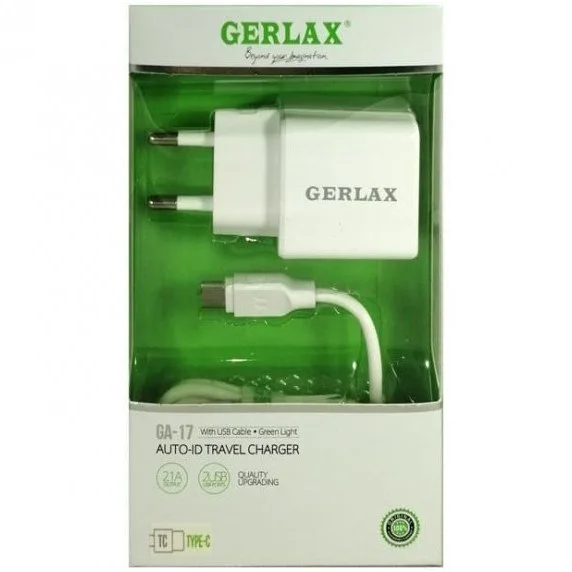 شارژر دیواری تایپ سی GERLAX مدل GA-17