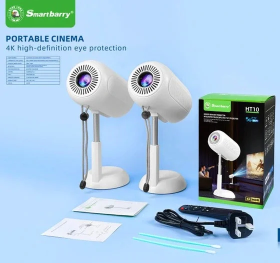 ویدئو پروژکتور هوشمند اسمارت‌بری Smartbarry مدل HT10 (پایه تلسکوپی تاشو)