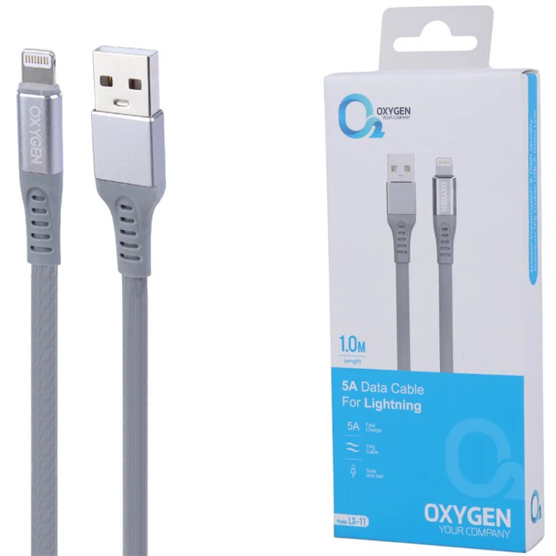 کابل تبدیل USB به lightningاکسیژن مدل LX_11 طول 1 متر